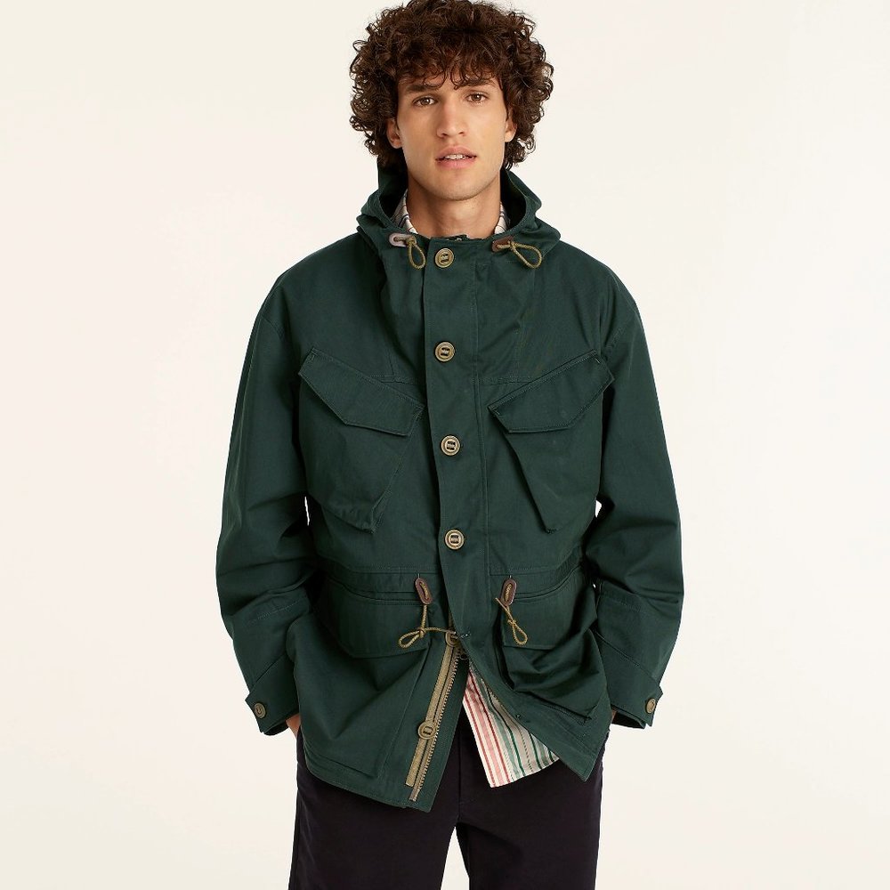 J. Crew Cotton-nylon survey parka (NWT)